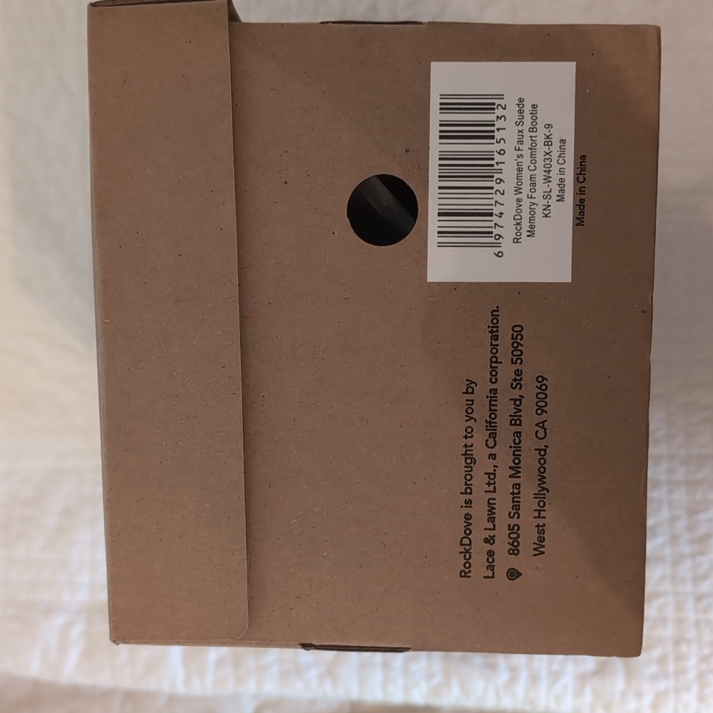 NIB RockDove Women's Sierra Faux Leather Bootie Slipper Size 9 - Picture 5 of 6